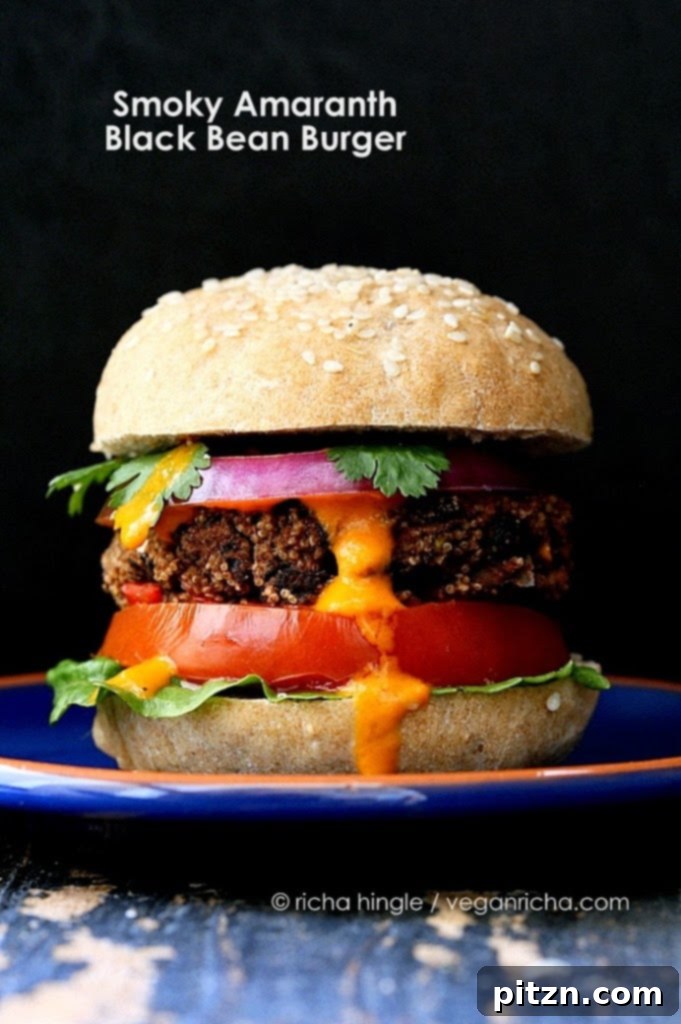 Delicious and wholesome Amaranth burger patty, a great vegan option for burgers.
