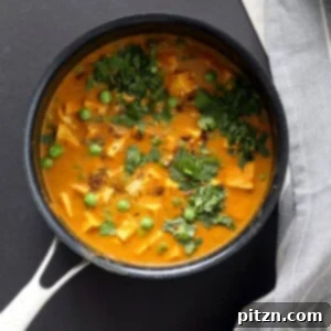 Delicious Tofu Matar Masala with Peas