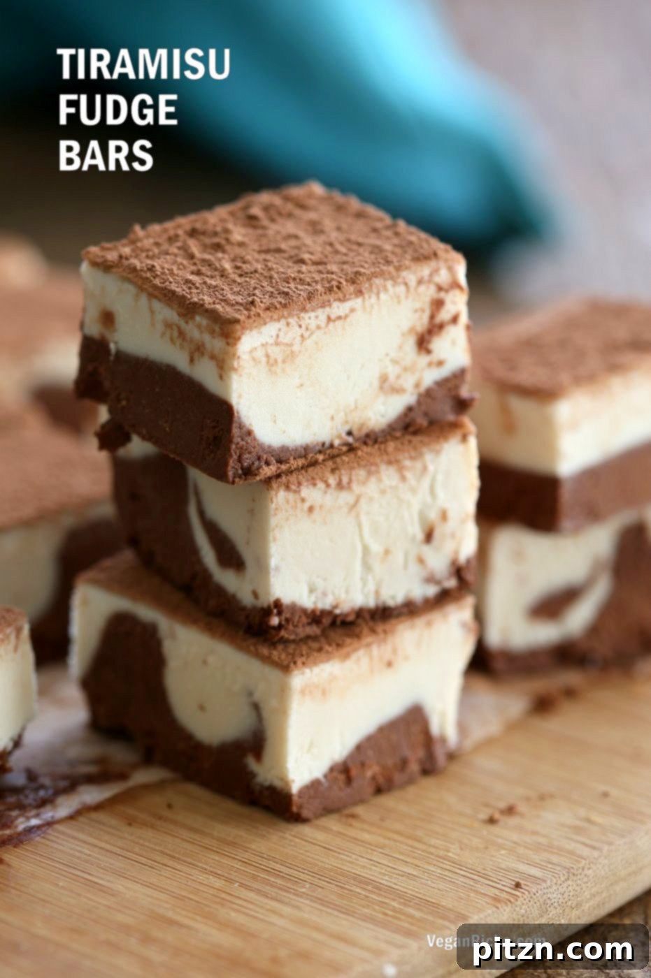Vegan Chocolate Delights for a Sweet Valentine's Day 3 Decadent Tiramisu Fudge Bars, a rich vegan and gluten-free dessert featuring layers of coffee-infused chocolate fudge. | VeganRicha.com