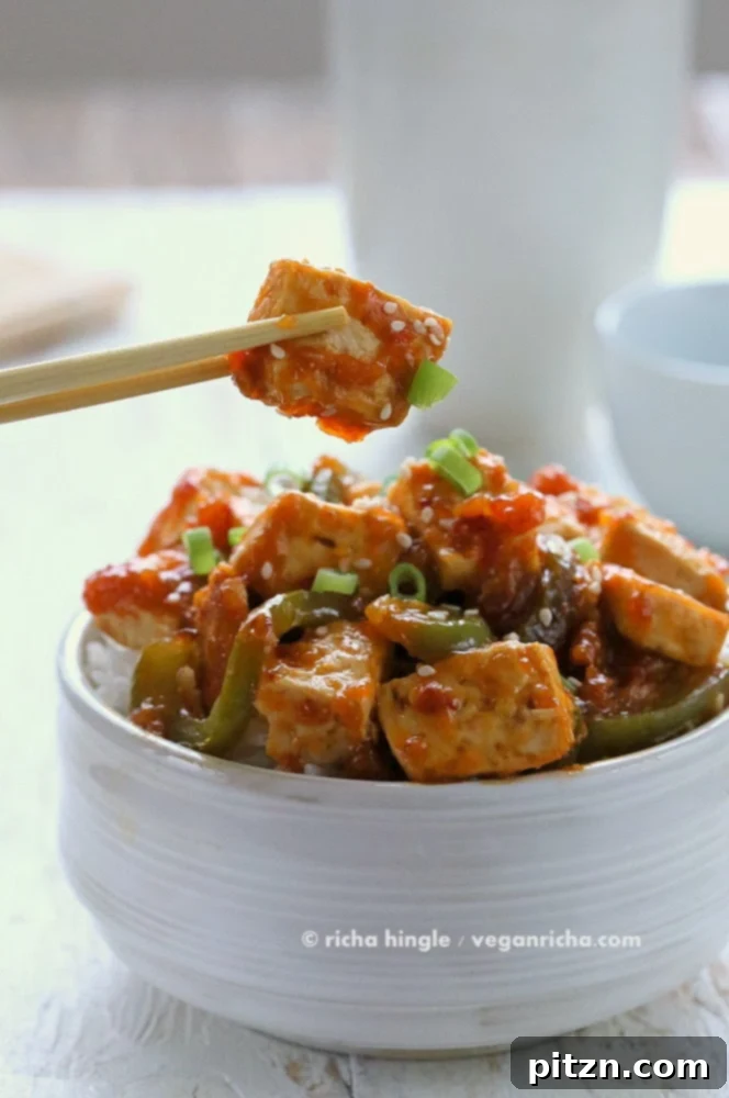 Your March Guide 30 Seasonal Recipes 17 Spicy Orange Tofu and Peppers: Fantastic Chinese New Year dish.
