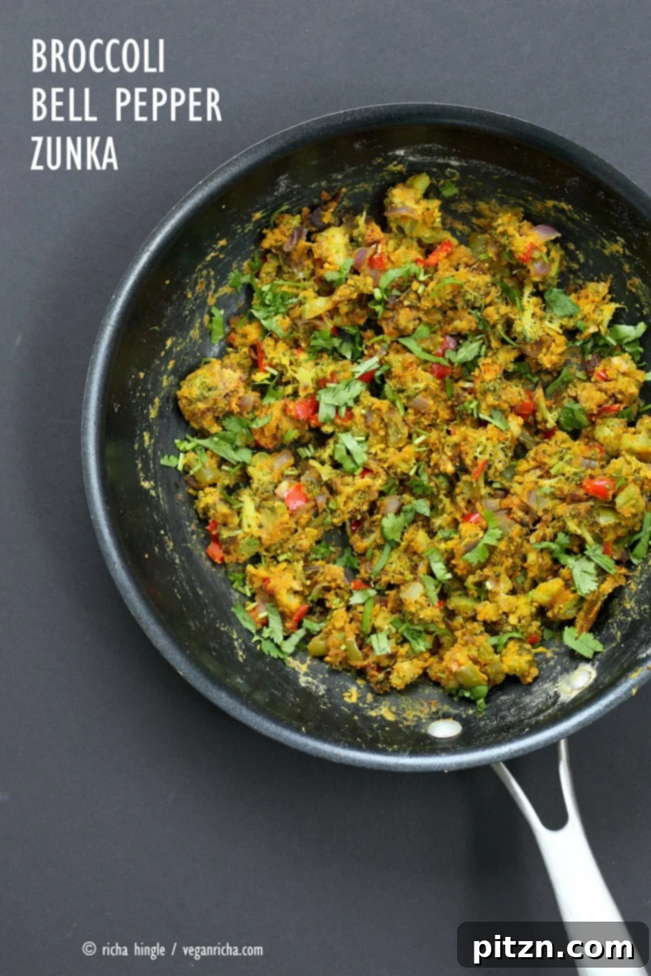 Your March Guide 30 Seasonal Recipes 9 Broccoli Zunka with Chickpea Flour and Spices: Lovely Indian veggie side dish.