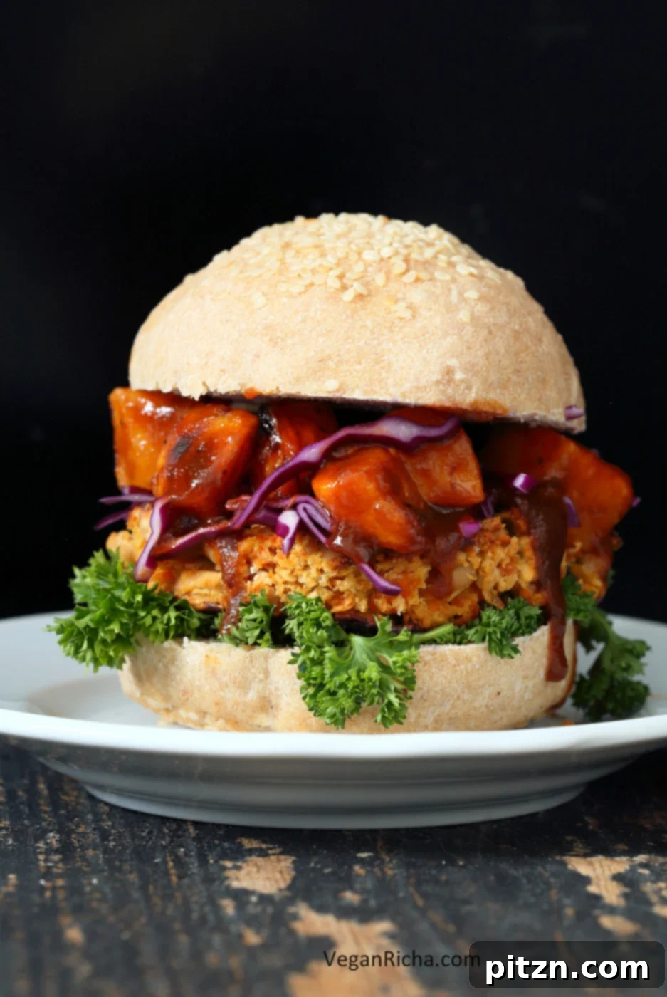 Hearty Peanut Carrot White Bean Burgers 4 Baked White Bean Burgers with Carrots, Peanuts and Thai flavors, ready to be assembled. Vegan Gluten free Option.