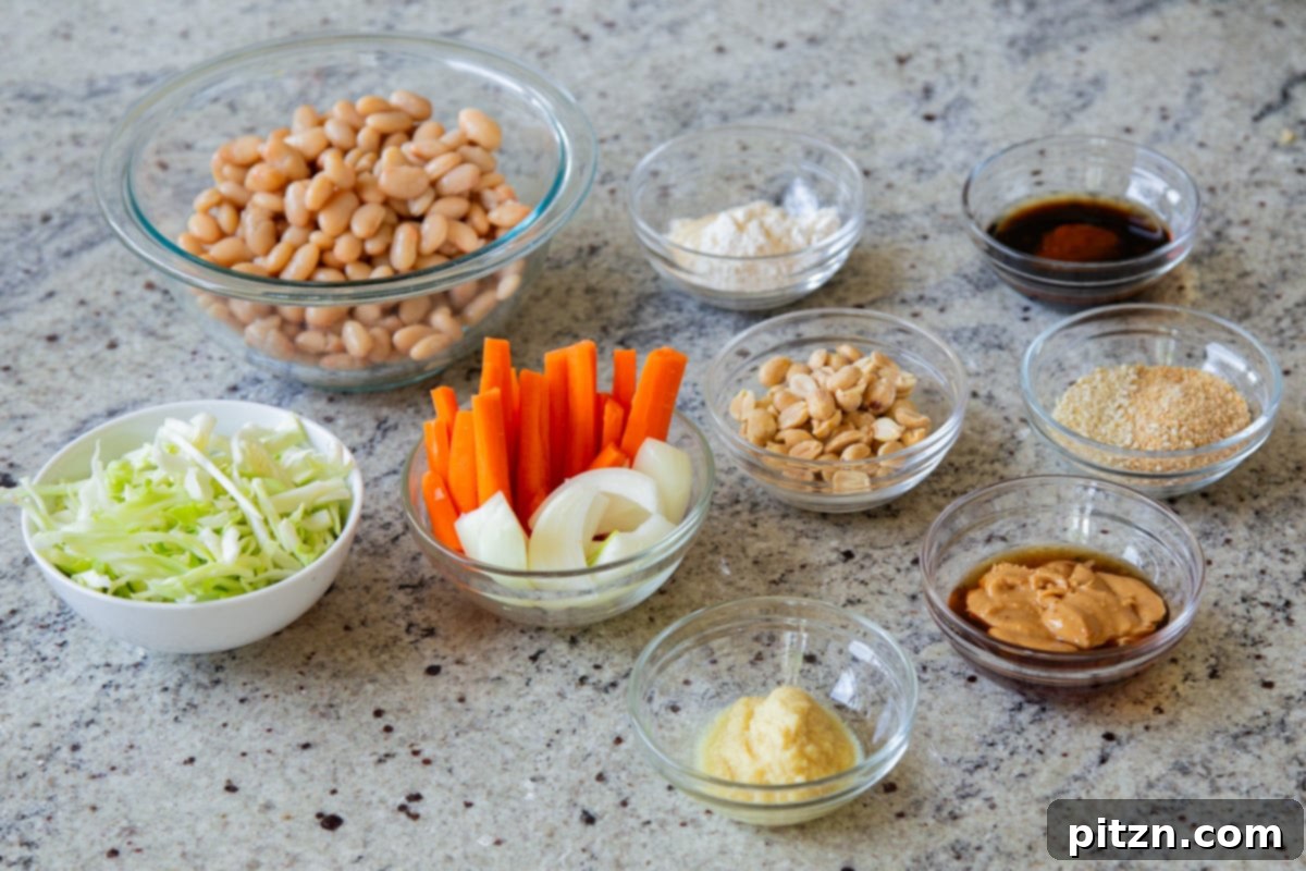 Hearty Peanut Carrot White Bean Burgers 6 Step 1: Raw peanuts being processed in a food processor to form a coarse meal.