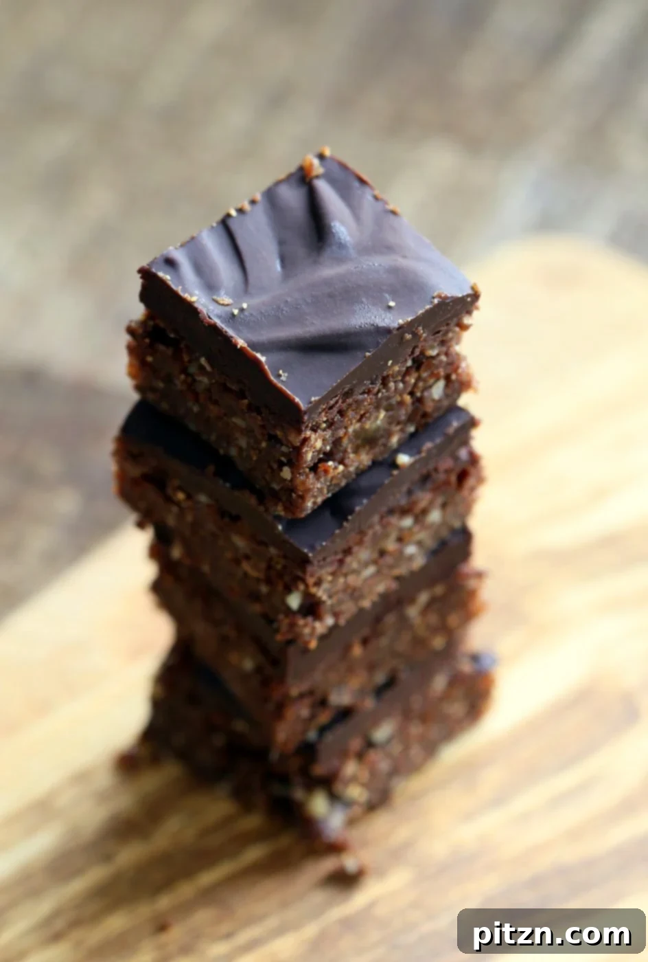 Vegan Gluten-Free No-Bake Hazelnut Brownies 3 Hazelnut Walnut Brownies - No Bake Brownies with dates, roasted hazelnuts and walnuts. Easy Fudgy No Bake Vegan Brownies. No Bake Nutella Brownies. Vegan Gluten-free Recipe. | VeganRicha.com