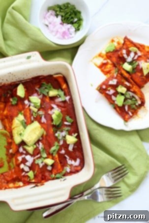 25 Easy Lentil Dishes Beyond Soup 16 Vegan Enchiladas Recipe with Blender Enchilada Sauce, Black Beans and Lentils: Easy and satisfying vegan enchiladas featuring soft tortillas filled with a savory mix of black beans and lentils, smothered in a homemade blender enchilada sauce. Soy-free and easily gluten-free, ready in under an hour.