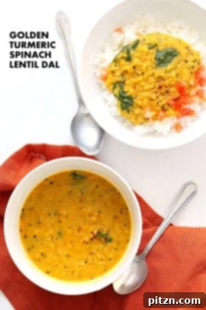 25 Easy Lentil Dishes Beyond Soup 20 Turmeric Spinach Lentil Dal - Red Lentil Soup (No Garlic No Onion): An easy and nourishing golden lentil dal (soup) made with quick-cooking red lentils, anti-inflammatory turmeric, and fresh greens. This vegan, gluten-free, and soy-free recipe is perfect for those avoiding garlic and onion.