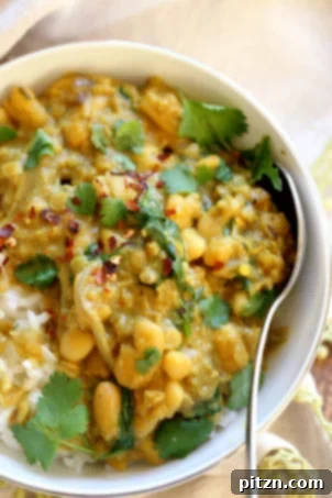 Cannellini and Lentil Jamaican Curry: An easy, one-pot coconut curry bursting with vibrant Jamaican spices, featuring cannellini beans and red lentils. A flavorful and hearty vegan, gluten-free, soy-free, and nut-free dish for a quick meal.