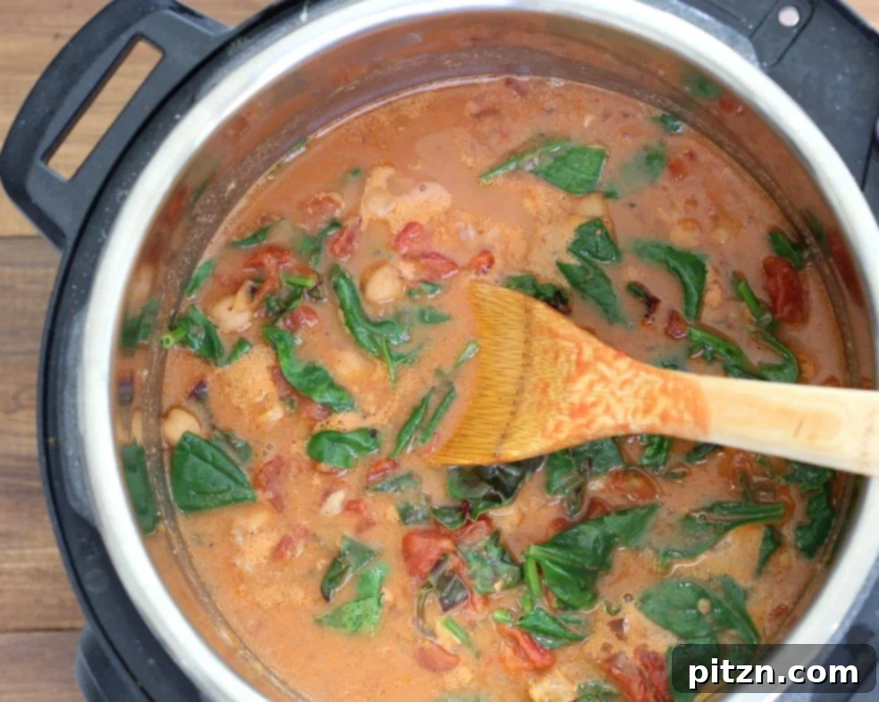 Instant Pot Chana Saag - Chickpea Spinach Curry. Easy 1 pot Chickpea Curry. Saucepan option. Vegan Gluten-free Nut-free Recipe | VeganRicha.com