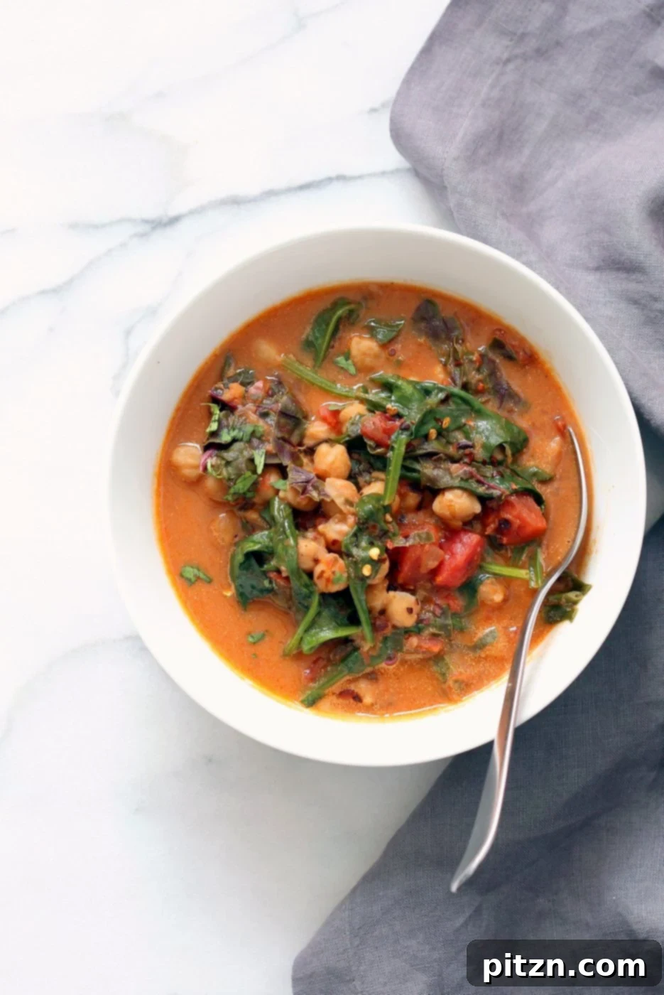 Instant Pot Chana Saag: Speedy & Satisfying Chickpea Spinach Curry 7 Instant Pot Chana Saag - Chickpea Spinach Curry. Easy 1 pot Chickpea Curry. Saucepan option. Vegan Gluten-free Nut-free Recipe | VeganRicha.com