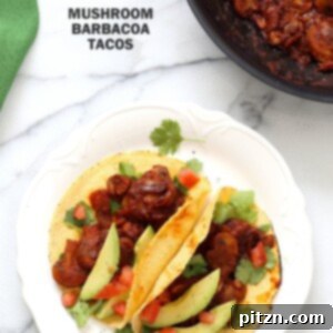 Vegan Barbacoa Mushroom Tacos