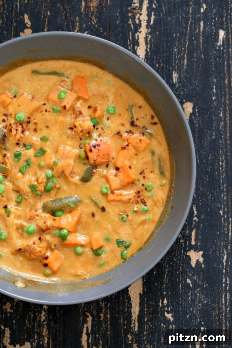 30-Minute One-Pot Peanut Butter Sweet Potato Curry 4 Vegetable Peanut Sweet Potato Curry. Quick and Easy Weekday or Weekend Meal. Serve over rice or quinoa or with toasted pita bread. Vegan Gluten-free Soy-free Recipe. Can be nut-free with sunbutter | VeganRicha.com