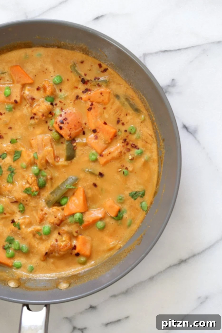 30-Minute One-Pot Peanut Butter Sweet Potato Curry 6 Vegetable Peanut Sweet Potato Curry. Quick and Easy Weekday or Weekend Meal. Serve over rice or quinoa or with toasted pita bread. Vegan Gluten-free Soy-free Recipe. Can be nut-free with sunbutter | VeganRicha.com