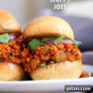 Cajun Spiced Smoky Vegan Sloppy Joes - main recipe image