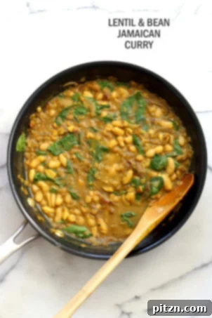 Cannellini and Lentil Jamaican Curry. Ran out of chickpeas to make lentil and chickpea Jamaican curry. Easy Coonut Curry with Jamaican Curry spices and beans and red lentils. #Vegan #Glutenfree #Soyfree #Nutfree #Recipe #veganricha | VeganRicha.com