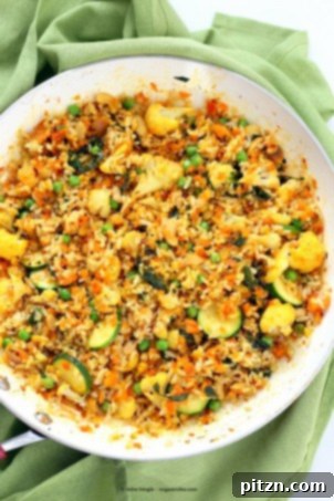No-Chip Nachos: Bell Peppers Loaded with Cauliflower Taco Meat & Creamy Vegan Queso 12 Vegetable Carrot Fried Rice with Indian spices. Carrot Veggie Brown Rice Pilaf. Colorful flavorful side for Easter or Holidays. Vegan Glutenfree Soyfree Recipe