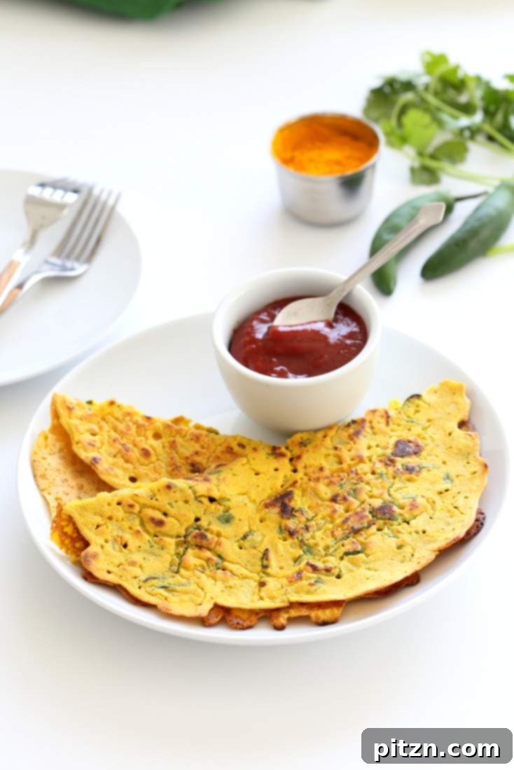 35 Wholesome Vegan Meals Kids Crave 4 Chickpea Flour Pancakes - Besan Chilla