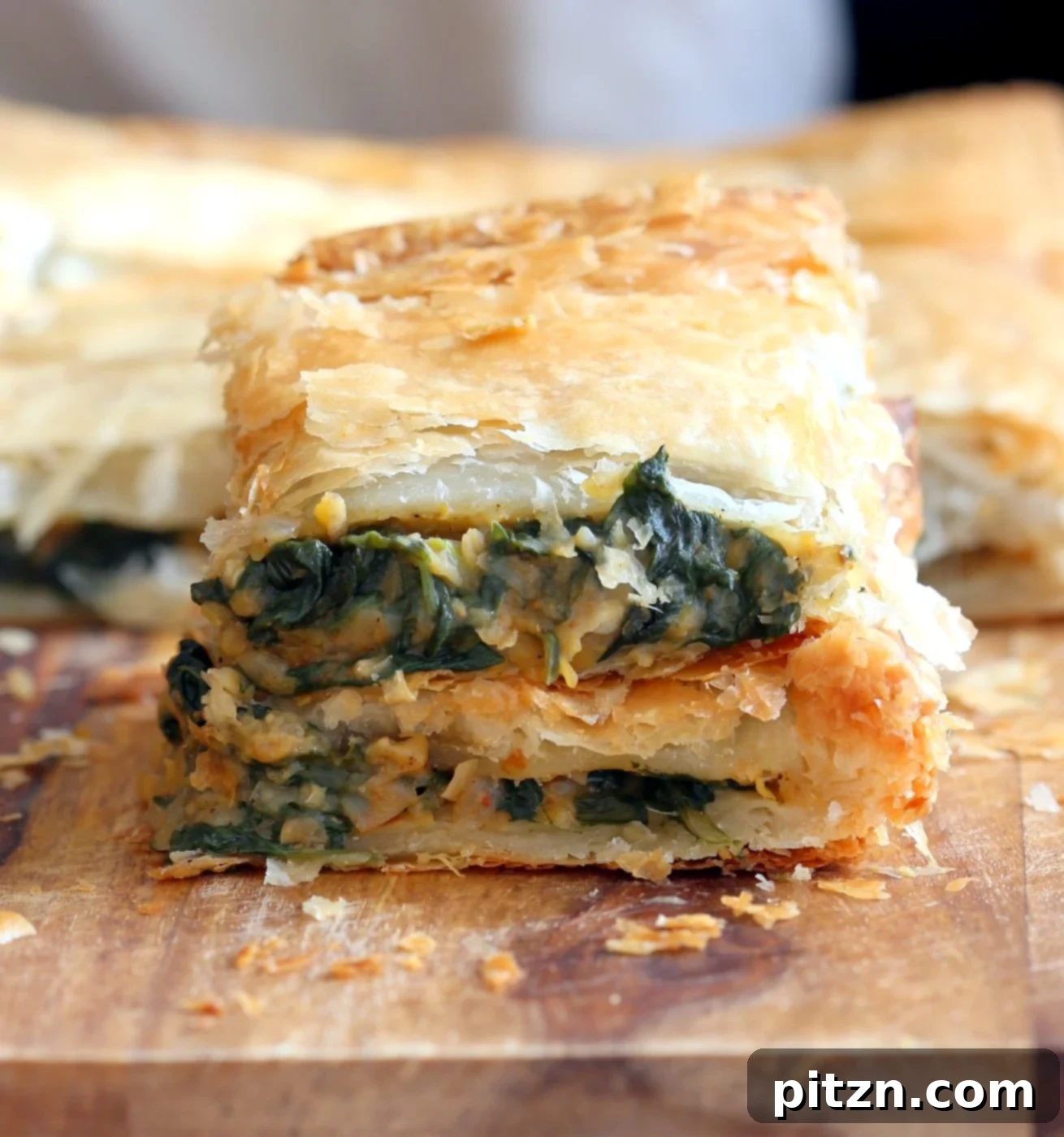 Spicy Ethiopian Chickpea Spinach Tart 8 Delicious Chickpea Spinach Pie with Berbere Spice, ready to be served.
