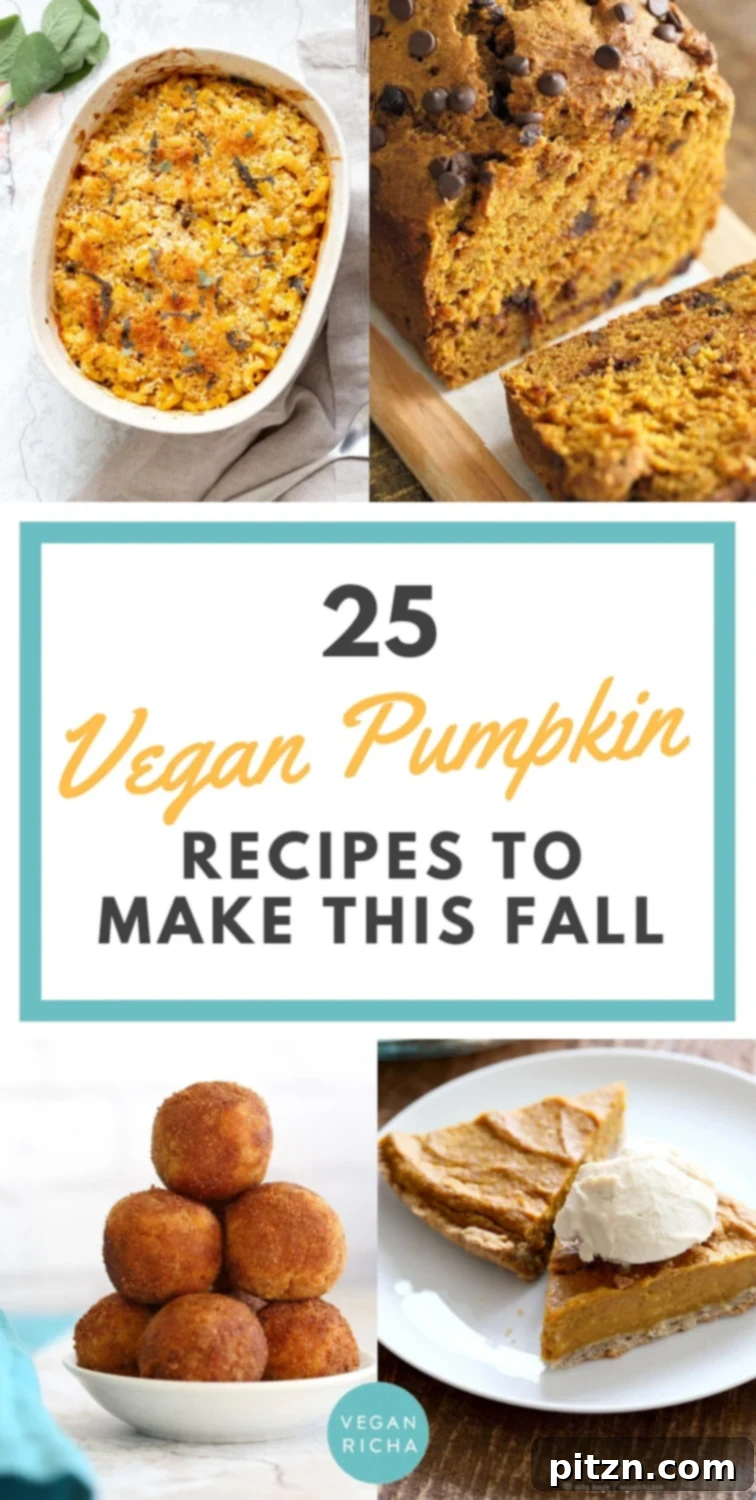 A diverse spread of delicious vegan pumpkin recipes, including a pumpkin crumb cake, pumpkin bread, pumpkin muffins, hearty pumpkin chili, creamy pumpkin pasta, and sweet pumpkin cinnamon rolls, perfect for fall dining.