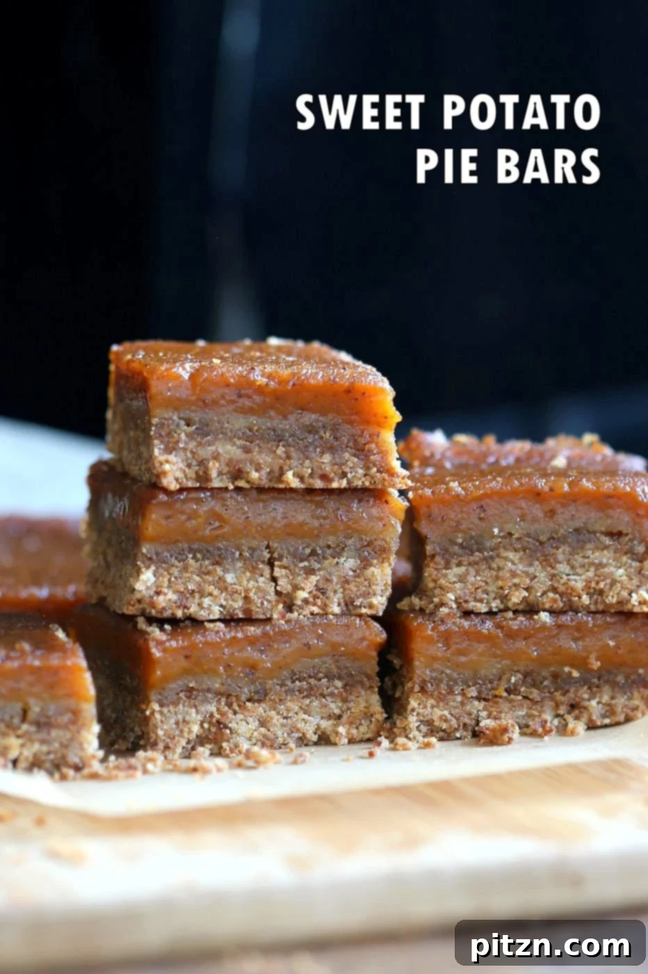 Golden Vegan Sweet Potato Pie Bars 10 Delicious Vegan Sweet Potato Pie Bars, perfect for fall and holidays.