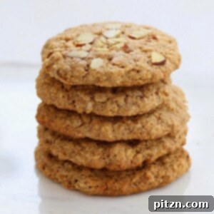 Almond Butter Oatmeal Breakfast Cookies