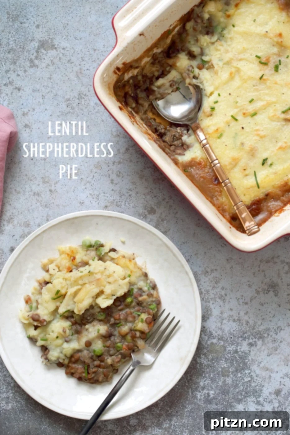 Heartland Lentil Mushroom Bake 2 Vegan Lentil Shepherd's Pie - Mushroom and Lentil Shepherdless Pie with Gravy and Garlic mashed potatoes. A perfect #Vegan #Glutenfree #thanksgiving #Recipe. Can be soy-free. | VeganRicha.com