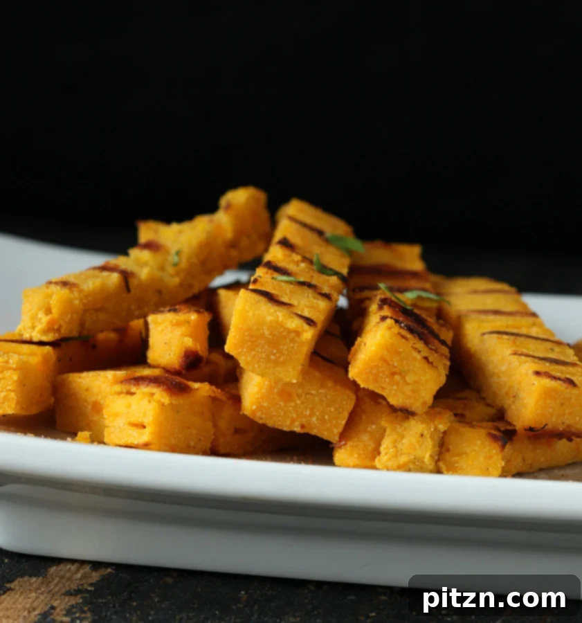Close-up of baked Chickpea Kabocha Fries