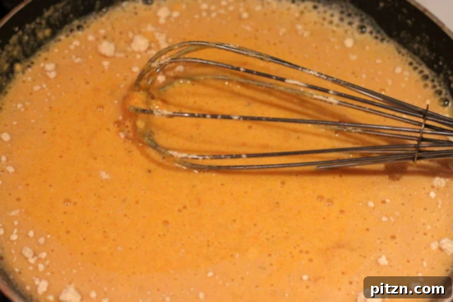 Whisking chickpea kabocha batter