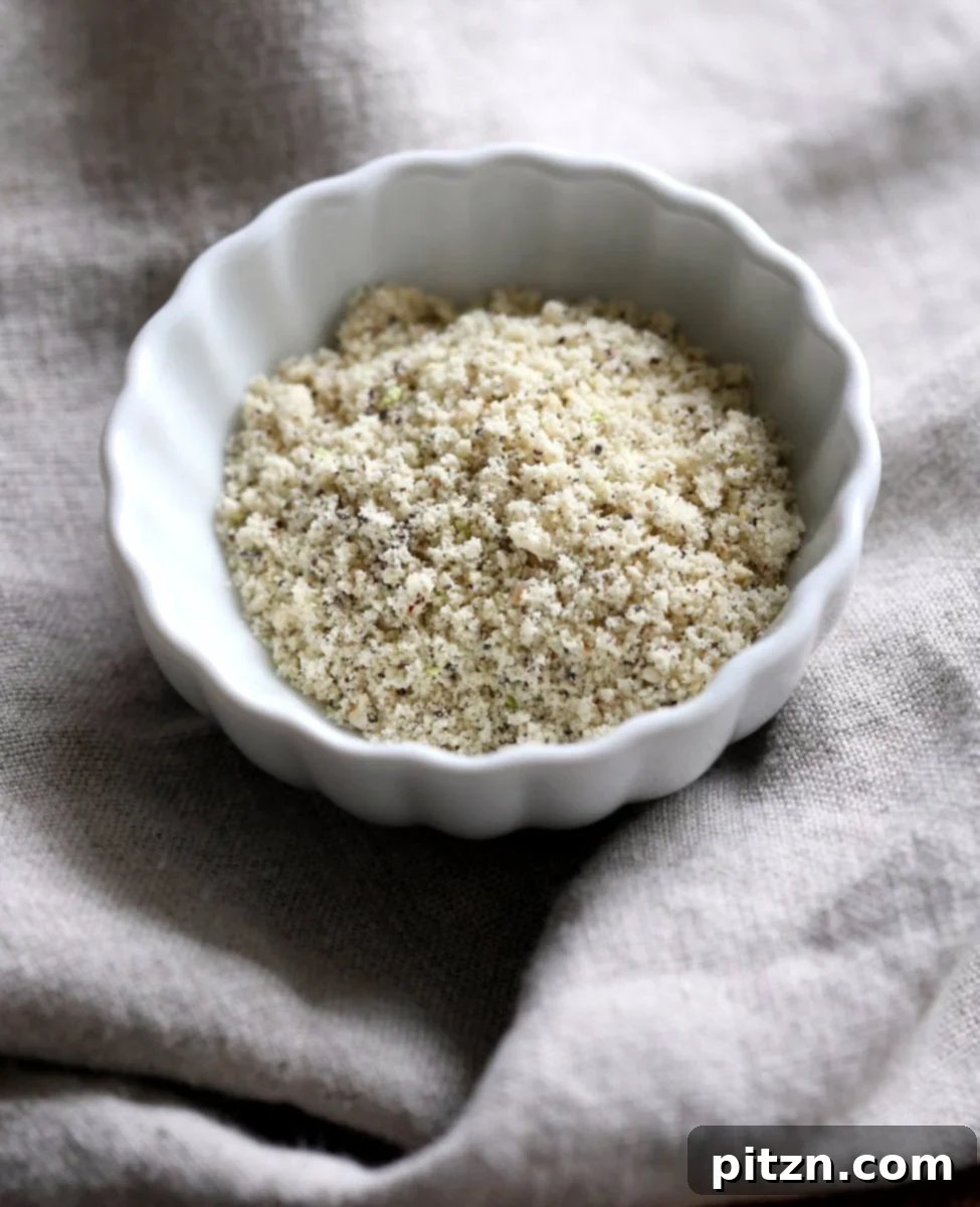Thandai Masala blend, a mix of nuts and spices, ready for use