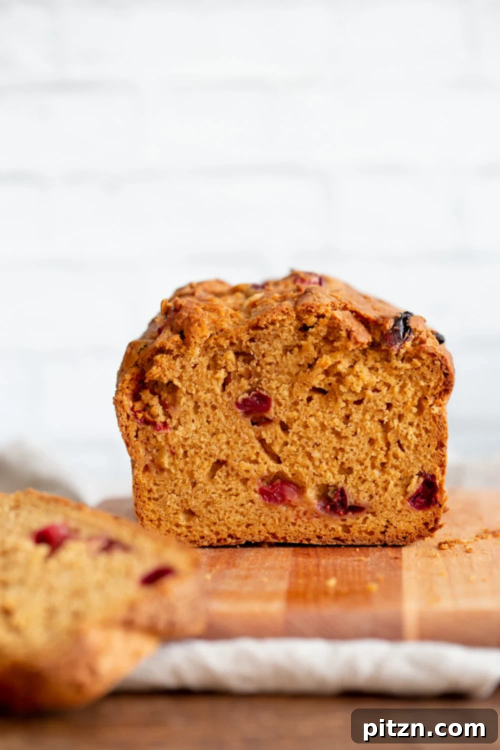 Golden One Bowl Vegan Sweet Potato Loaf 2 Vegan Sweet Potato Bread with Cranberries or other berries of choice. Easy 1 Bowl Sweet Potato Cranberry Loaf with winter spices. Use pumpkin for variation. #vegan #VeganRicha #Nutfree #Soyfree #Recipe
