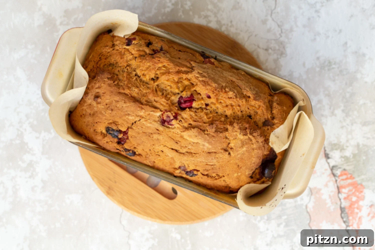 Golden One Bowl Vegan Sweet Potato Loaf 7 Vegan Sweet Potato Bread in a loaf pan