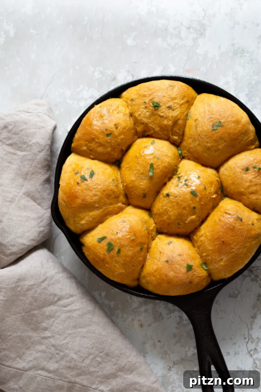 Soft Herbed Vegan Sweet Potato Dinner Rolls 10 Vegan Sweet Potato Rolls - Soft Herb Dinner Rolls. 7 Ingredients, 1 Bowl, Freezer friendly, No Added Sugar, Almost No Knead. Melt in your mouth sweet potato bread rolls. #Vegan #veganRicha #Soyfree #Nutfree Palm Oil-free #Recipe