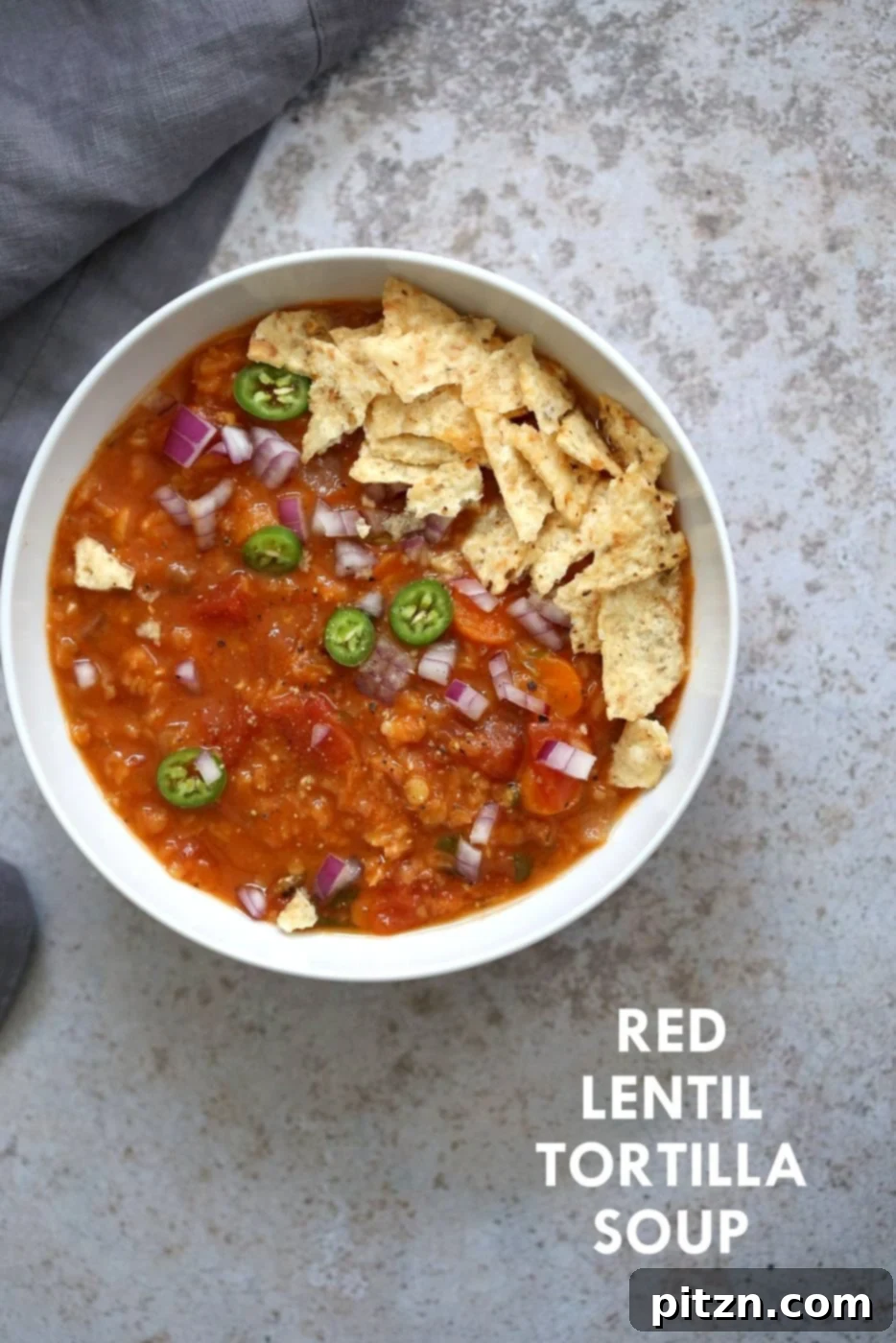 20 Soul-Warming Vegan Soups and Stews for Autumn 10 Easy Tortilla Soup with Red lentils. 1 Pot 30 Minutes! Make it in a saucepan or Instant Pot. Add veggies of choice, garnish with tortilla chips or avocado. Vegan Gluten-free Soy-free Nut-free Recipe. | VeganRicha.com