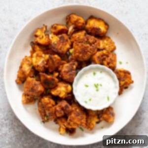 Vegan Nashville Hot Cauliflower Wings, a delicious plant-based appetizer