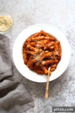 20 Must-Try Vegan Pasta Recipes 5 Instant Pot Ziti with Tomato Sauce. A quick and easy date night pasta featuring Ziti, sprinkled with vegan parmesan and fresh herbs. Vegan, soy-free, and easily made gluten-free and nut-free.
