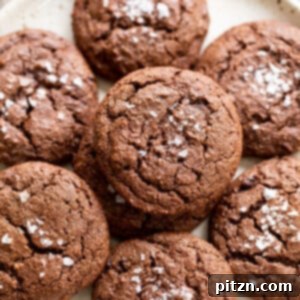 Vegan Brownie Cookies on white plate, perfect for sharing