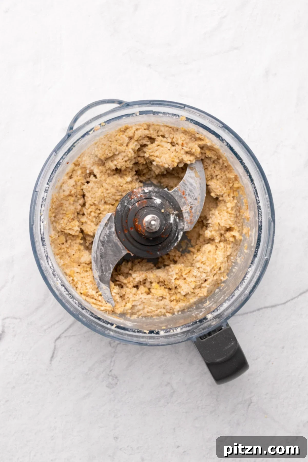 vegan malai kofta vegan kofta batter in a food processor