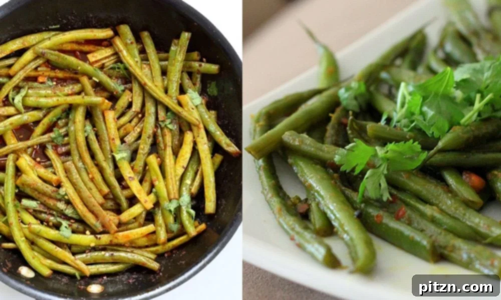 Summer Harvest: Your Guide to Seasonal Eats and Vegan Delights 8 A collage of delicious vegan green bean recipes, including red curry green beans and green beans with lentils, showcasing their versatility.