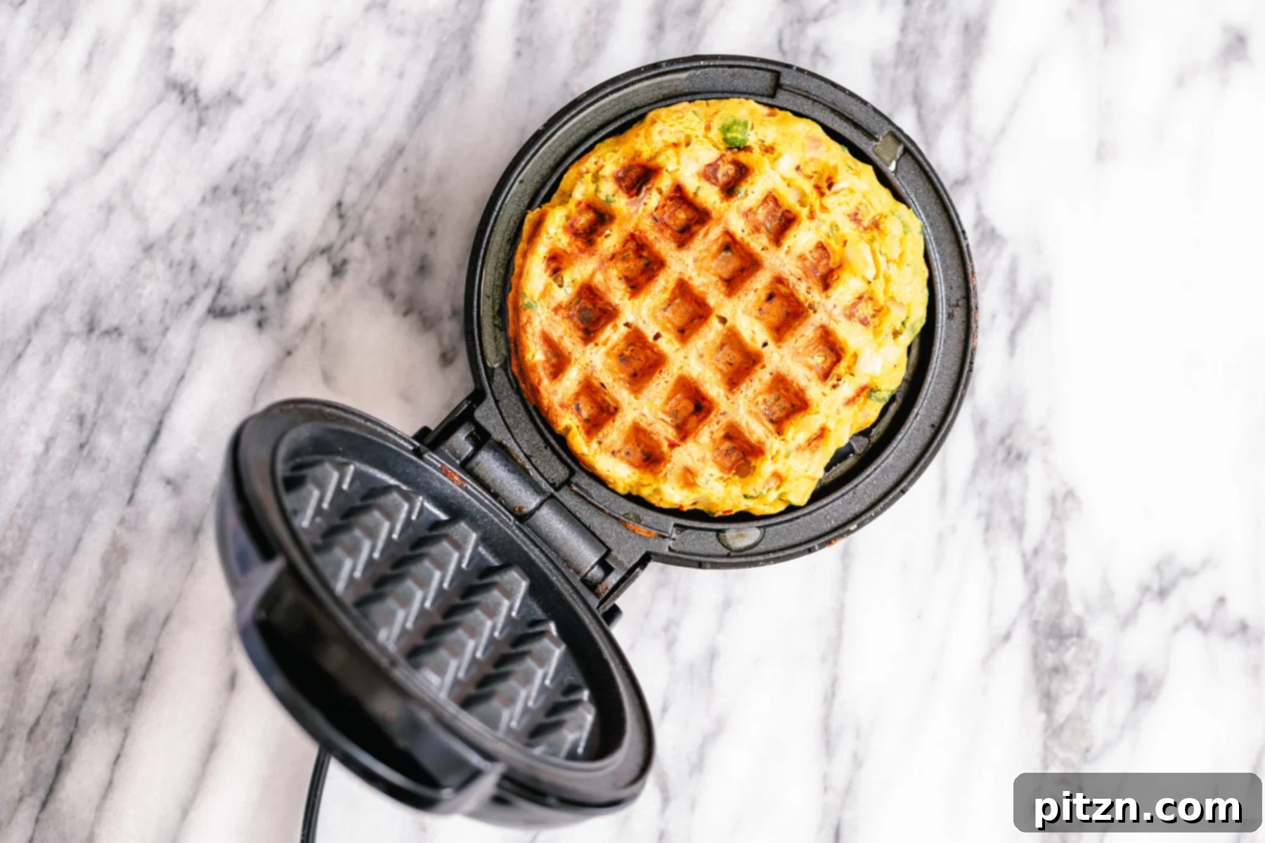 chickpea flour waffles a crisp pakora waffle in a waffle maker