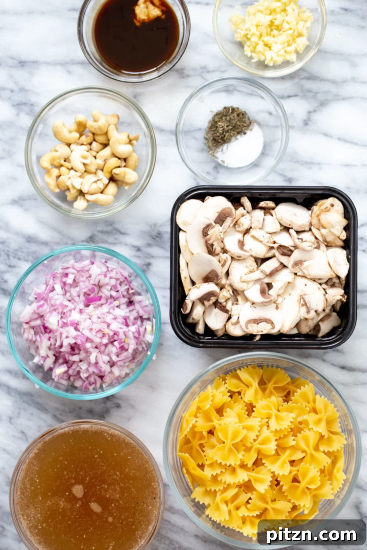 vegan mushroom stroganoff ingredients needed for making vegan stroganoff