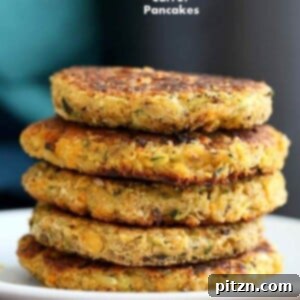 Carrot Zucchini Chickpea Fritters served with a dipping sauce