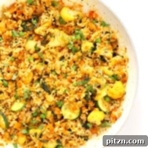 Vegetable Carrot Fried Rice or Carrot Pilaf in a bowl