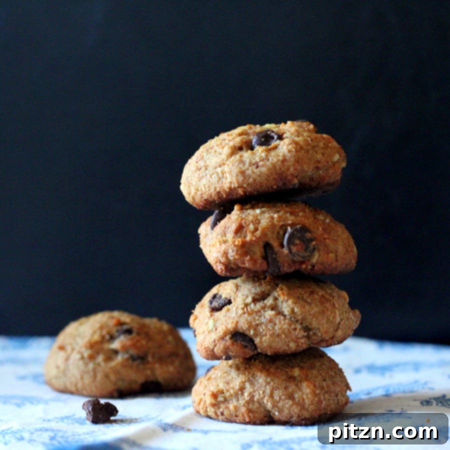 Ginger Banana Chocolate Chip Almond Oat Cookies Vegan Gluten Free Oil Free Sugar Free 4 Healthy Banana Cookies ready for baking