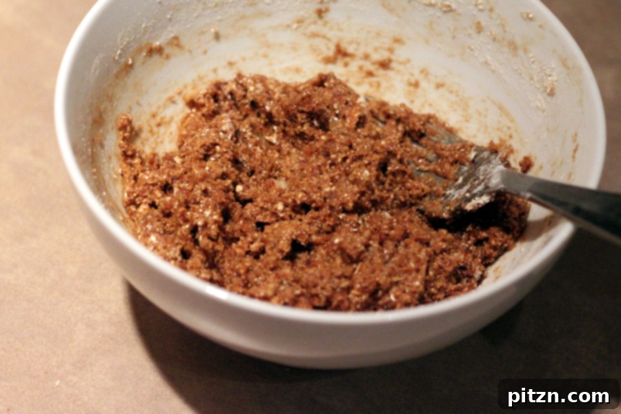 Ginger Banana Chocolate Chip Almond Oat Cookies Vegan Gluten Free Oil Free Sugar Free 7 Step 3: Mixing in flours and baking powder