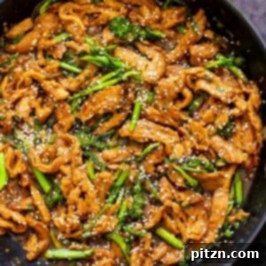 Delicious Sesame Shallot Basil Stir Fry with Soycurls and Broccolini