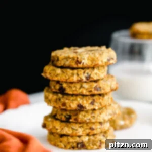 A featured image of pumpkin breakfast cookies, showcasing their golden-brown finish.