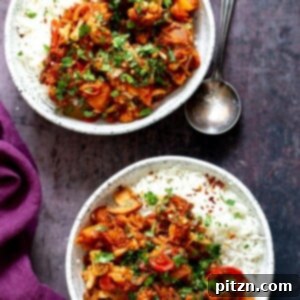 Vegetable Balti served in a traditional balti dish