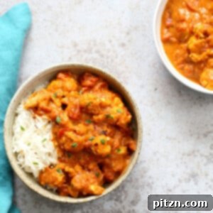 Vegan Cauliflower Tikka Masala with Instant Pot Tikka Masala Sauce.