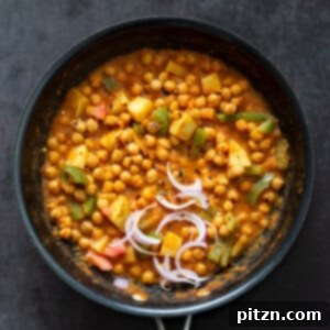 Kadai Chole is a delicious Chickpea curry generally made in wok. 1 Pot 30 min Spiced Chickpeas and Potatoes. Simple Indian sauce paired here with potatoes.