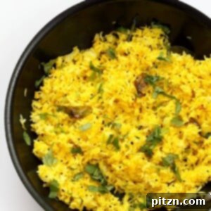 Turmeric Lemon Rice Recipe in a bowl