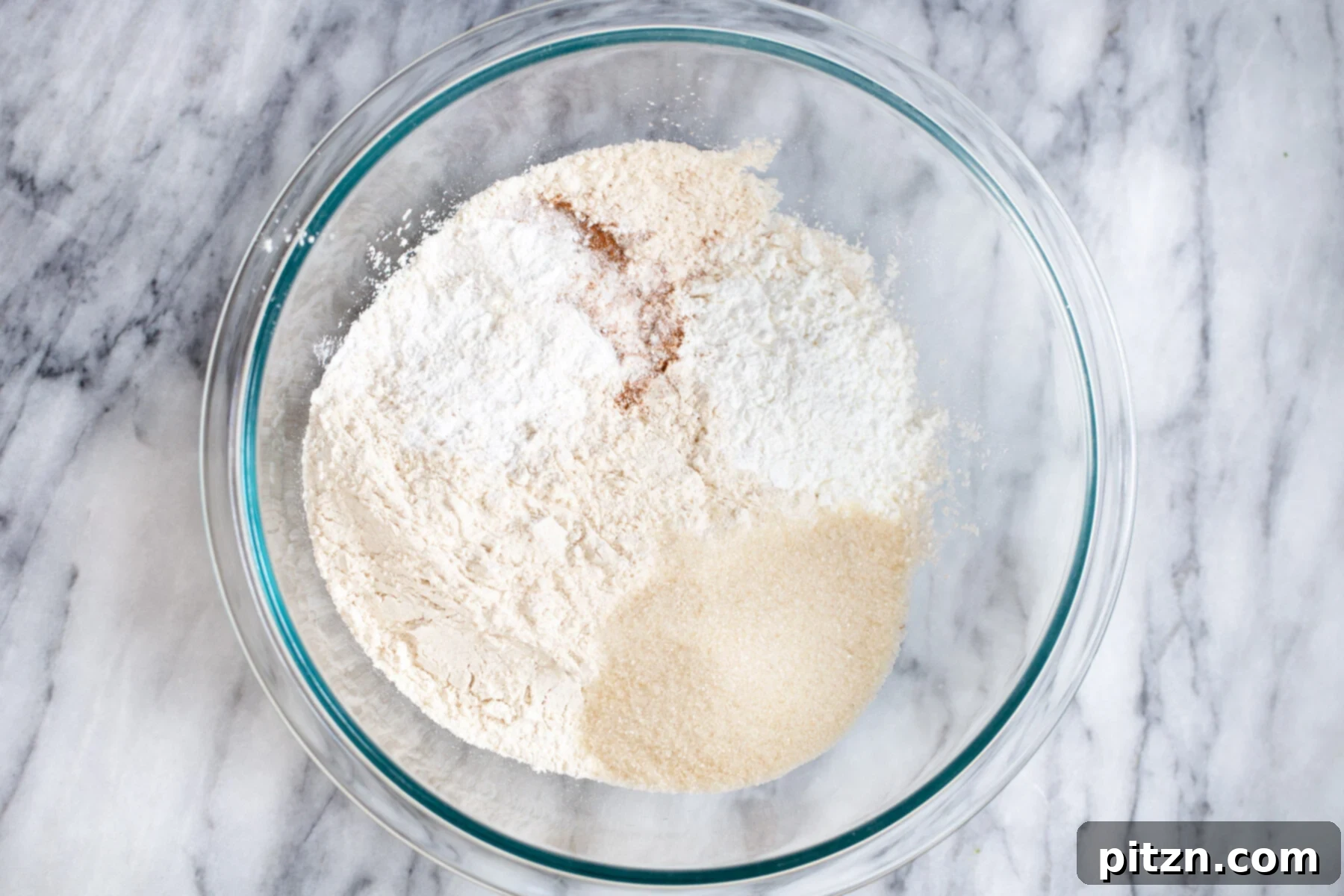 vegan sheet pan pancakes vegan sheet pan pancake dry mix in a glass bowl